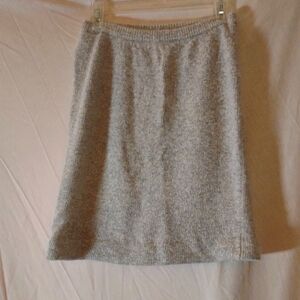 Vintage 80's Semplice Fuzzy Silk Sweater Mini Skirt - Grey - Size Small